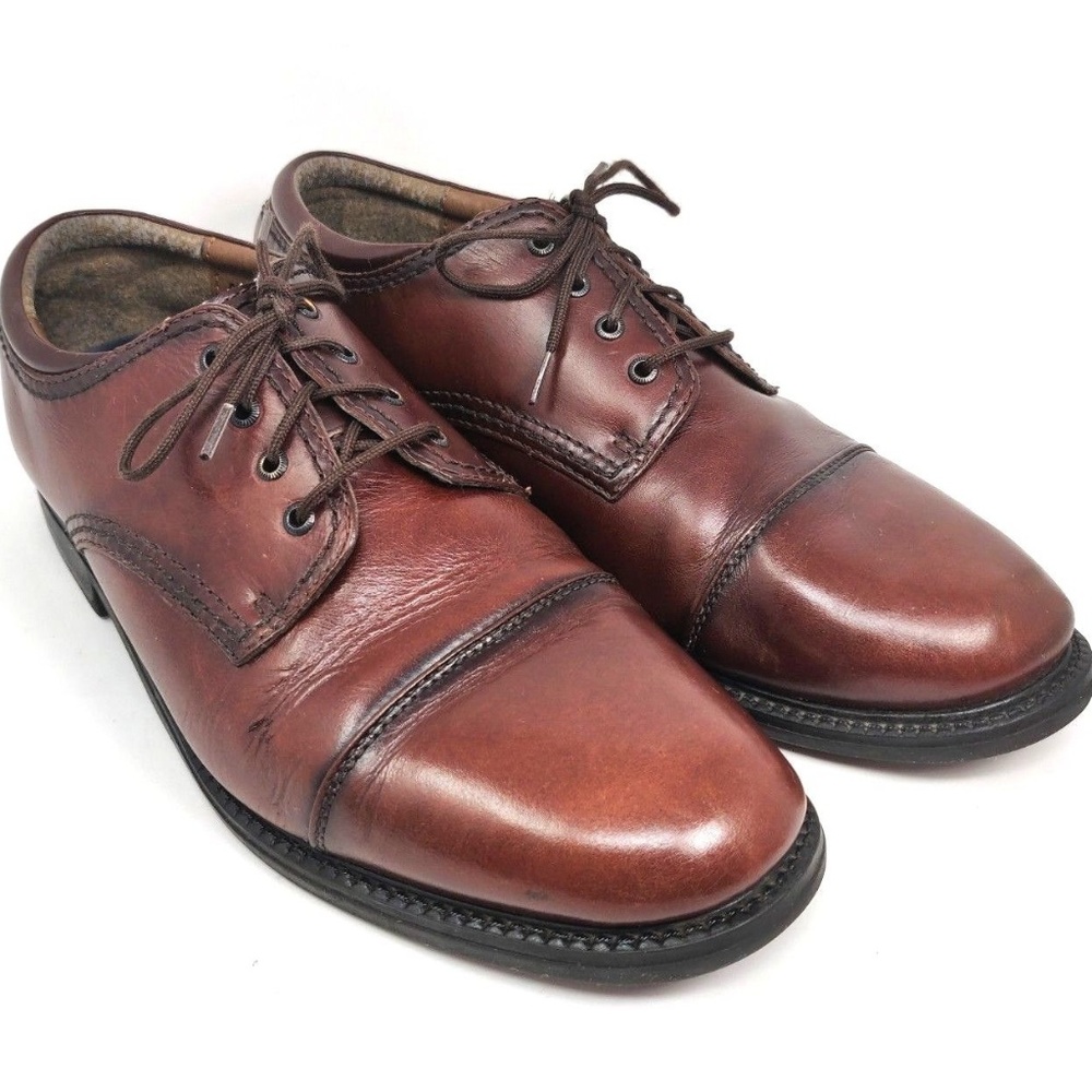 Dockers Brown Leather Cap Toe Oxfords Casual Shoes